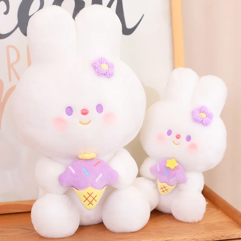 25 cm Sweet Rabbit Large Size Animals Bunny Plushies Kawaii Kids s for Girls s - $30.19