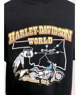 Harley Davidson World Oklahoma City XL Black Short Sleeve Shirt Route 66 - €24,62 EUR