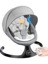 KMAIER Electric Baby Swing For Infants, 5 Speeds,Bluetooth,Play’s 10 Lul... - £76.12 GBP