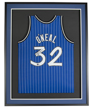 Shaquille O'Neal Signed Framed Magic Blue 1994-95 Mitchell & Ness Jersey BAS - $630.49