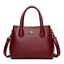 2 Layers Leather Handbags Women Bags Designer Handbags High Quality Small Casual - £46.40 GBP