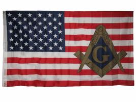 Trade Winds 3x5 USA American Mason Masonic Lodge Polyester Flag 3&#39;x5&#39; Banner Gro - £3.84 GBP
