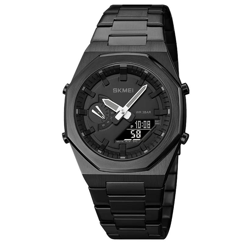 Japan Digital movement Watches Mens LED Light Countdown Wristwatch 3Bar ... - £30.03 GBP