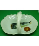 UNIQUE ANTIQUE PORCELAIN DE PARIS FRANCE HANDPAINTED SARDINE FISH SERVING DISH - $58.00