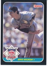 JUMBO 1987 Donruss Action All-Stars Large Baseball Trading Card Mike Krukow #58 - £1.47 GBP