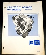 Vintage 1987 GM Product Service Training, 2.8 Litre 60 Degree V-6 Engine... - £23.35 GBP