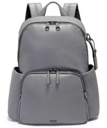 NEW TUMI Voyageur Ruby Backpack gray leather carry-on laptop bag travel ... - £471.73 GBP