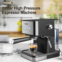 20 Bar Espresso Machine Coffee Maker 1050W Foaming Milk Frother 1.5L Water Tank - £101.39 GBP