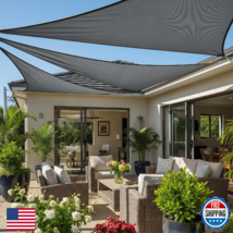 Cool Area Sun Shade Sail 10x10x10FT Triangle Shade Canopy Outdoor Sunsha... - $52.96
