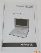 Polaroid 7&quot; Portable DVD Player Model PDM-0723 Replacement Instruction M... - $14.57