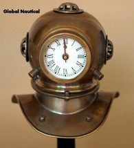 Vintage Antique Diving Divers Clock with Antique Finish Collectable Home... - $193.48