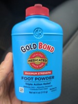 Gold Bond Maximum Strength Foot Powder, 4 Ounce Brand New Sealed WITH TA... - $14.50