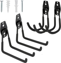Garage Hooks 4 Pack Heavy Duty Garage Storage Hooks Steel Tool Hangers for Garde - £29.66 GBP