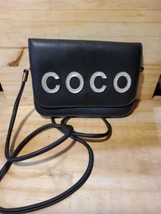 Traveling Coco Crossbody Undrand Wallet/Purse Black Leather  - $17.94