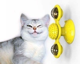  Interactive Cat Toy Windmill Portable Scratch Hair Brush Grooming Shedding Mass - £7.58 GBP