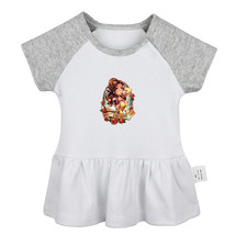 Princess Beauty and the Beast Belle Newborn Baby Dress Toddler Cotton Clothes - £10.45 GBP