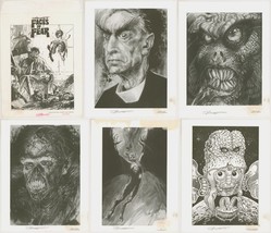 SIGNED Faces of Fear 1987 Art Portfolio by Swamp Thing Artist Stephen R Bissette - £28.23 GBP