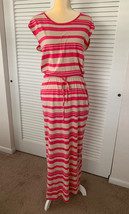 Tommy Hilfiger Ladies Striped Maxi Dress w/Waist Pockets Size M - £7.74 GBP