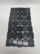 Lot Of (35) Gray Wargaming Miniature Bases 1 1/4&quot; X 1&quot; - £21.67 GBP