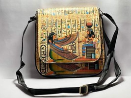 Egyptian Goddess Isis Leather Shoulder Bag For Women Double Side 3D Printed Bag - £59.19 GBP