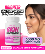 Skin Whitening Glutathione 5000 mg– Bright, Smooth &amp; Even Skin Tone– Cur... - $24.90
