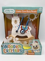 Little Tikes Wooden Critters Llama-Corn Busy Beads Maze Developmental Baby Toy - £16.88 GBP