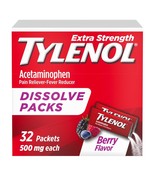 Tylenol Extra Strength Dissolve Packs, 500 mg Acetaminophen Pain Relieve... - $18.99