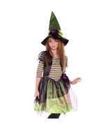 Girls Striped Spellcaster Witch Costume Size 8-10 Wicked Miss Muffet Spi... - $324.80 MXN