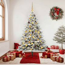 Artificial Christmas Tree Other Green and white 70.9" PVC - $3,045.36 MXN