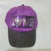 disney purple sequin mickey love youth  Baseball Hat - £22.57 GBP