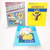 ABeka Set Writing &amp; Seatwork Grade 1 Curriculum Lesson Plans Arithmetic Letters - £38.93 GBP
