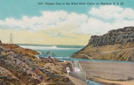 Boysen Dam Wind River Canon Wyoming WY Postcard C17 - £2.35 GBP