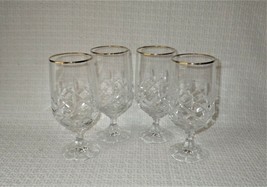 Schott Zwiesel ALEXA GOLD Crystal Iced Beverage Tea Glasses Goblets  (4) - £31.02 GBP