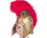 HMS Roman Helmet Latex with Feather, Gold, One Size - £31.89 GBP