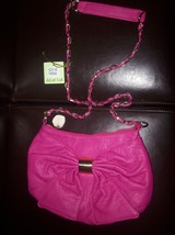 DEUX LUX bow crossbody/bag purse  FUSCHIA-NWT - £36.40 GBP