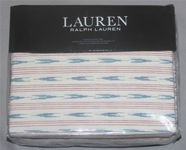 4 Pc Ralph Lauren LUCIE IKAT STRIPES Extra Deep Queen Sheet Set NIP $170 - $102.99