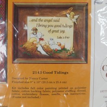 Good Tidings Creative Circle 2143 Luke 2:8-10 Christmas Embroidery Kit 8x10 FLAW - $9.75