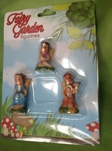 Fairy Garden Miniature Figurine Set of 3 Faries Dollhouse New - £5.49 GBP