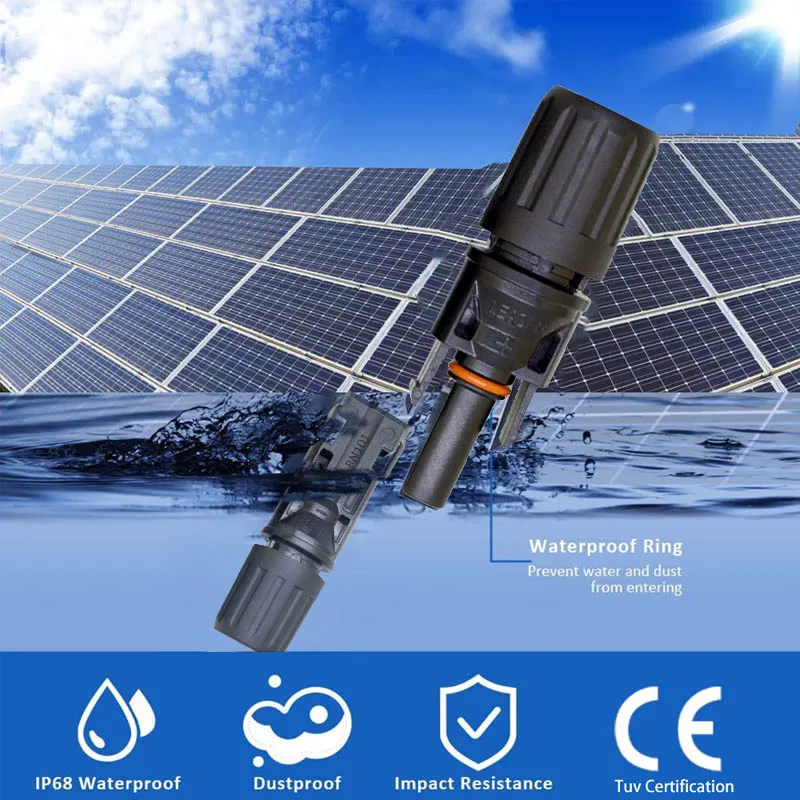 Sporting 20/40/100 Pcs/Lot Male and Female PV ConAtors Solar ConAtor TUV 30A 100 - £32.77 GBP