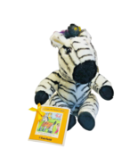 Critter Crafts Plush Zebra Storybook Sam Shirt Fairfield 2002 12 in Sitt... - £18.03 GBP