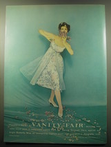 1959 Vanity Fair Gown Ad - photo by Richard Avedon - Flowers in the Air  - £11.84 GBP
