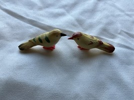 Vintage Lot Of 2 Miniature Micro Japan Bird Figures Ceramic(?) Hard Plas... - $16.00