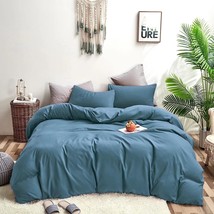 Jumeey Blue King Size Comforter Set Light Blue Comforter King Bedidng Sets Men W - £113.24 GBP
