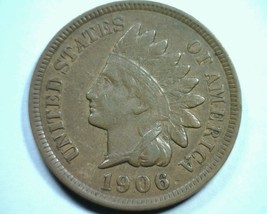 1906 INDIAN CENT PENNY EXTRA FINE XF EXTREMELY FINE EF NICE ORIGINAL 99c... - $11.75