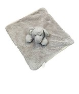 Kelly Toy Grey Fluffy Elephant Plush Security Blanket Lovey 14x12 - £10.50 GBP