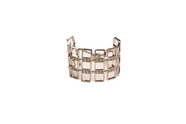 NANNI MILANO Womens Bracelet Metal Holiday Elegant Silver Diameter 9CM B704 - £46.50 GBP