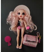 Rainbow High Pacific Coast "Bella Parker" Pink Fashion 11" Doll and Acce... - $17.50