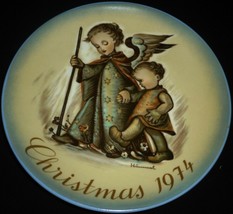 Schmid Sister Berta Hummel Collectible Porcelain Plate Christmas 1974 W.Germany - £12.53 GBP