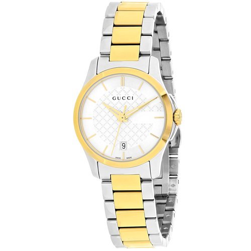 Gucci YA126563 Silver Dial Stainless Steel Strap Ladies Watch