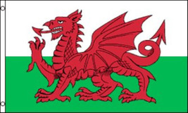3x5 Wales Flag Welsh Dragon Banner Cymru Pennant UK United Kingdom 100D - £11.00 GBP